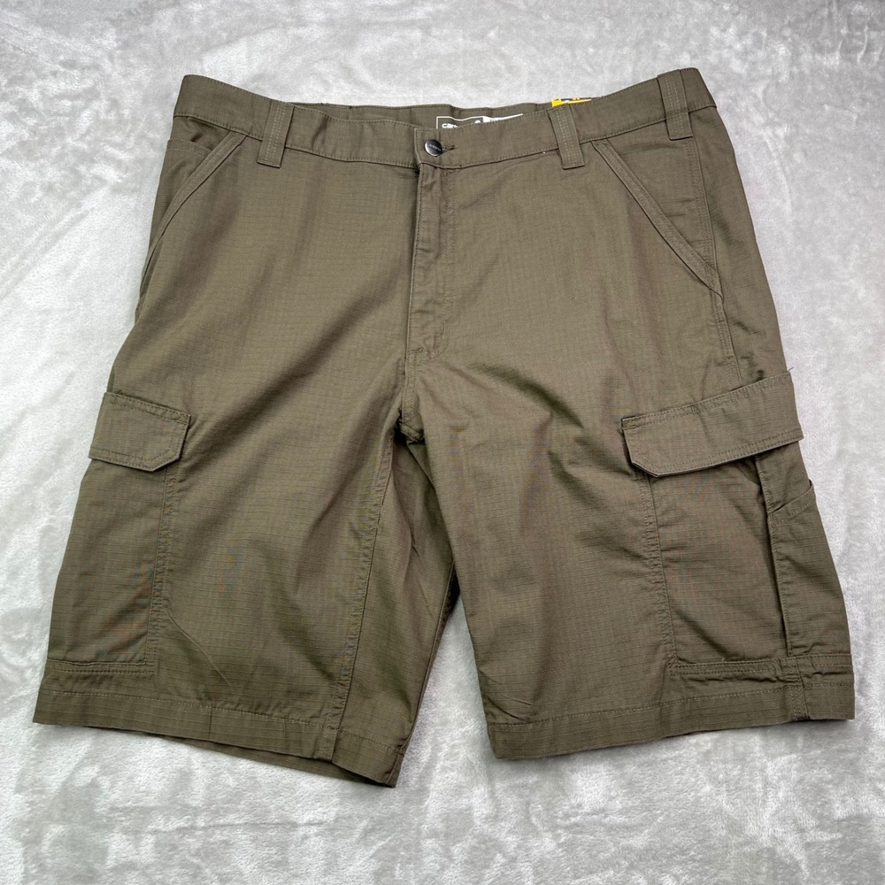 Carhartt Force Relaxed Fit Ripstop Cargo Work‎ Shorts Mens 40 Brown Utility